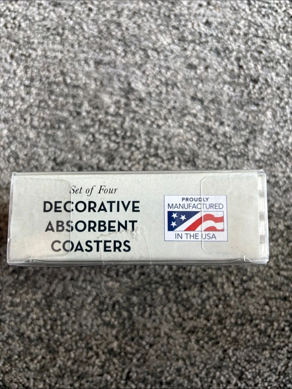 Thirstystone, Patriotic bird houses, four decorative absorbing coasters. NIB